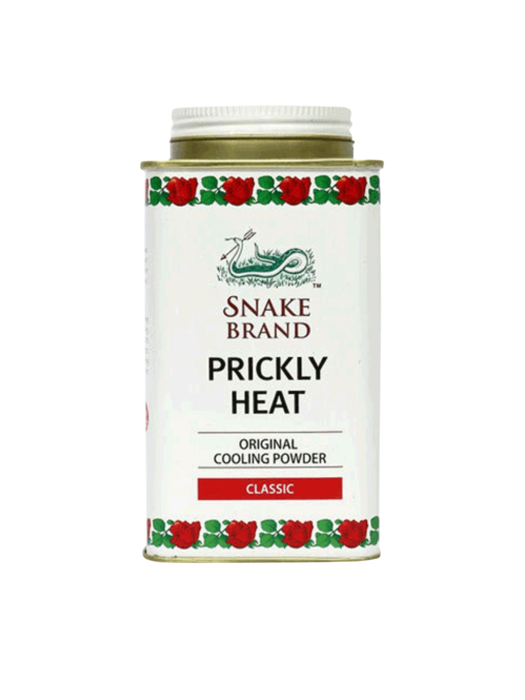 

SNAKE BRAND Classic Prickly Heat Cooling Talcum Powder - 140 g, Red