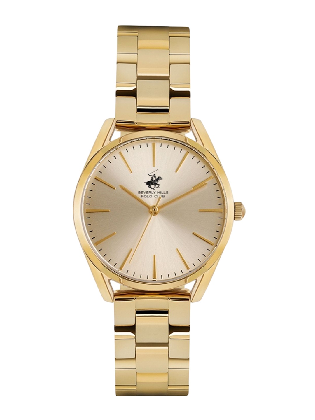 

Beverly Hills Polo Club Women Round Dial Bracelet Style Analogue Watch BP1307Y.110, Gold