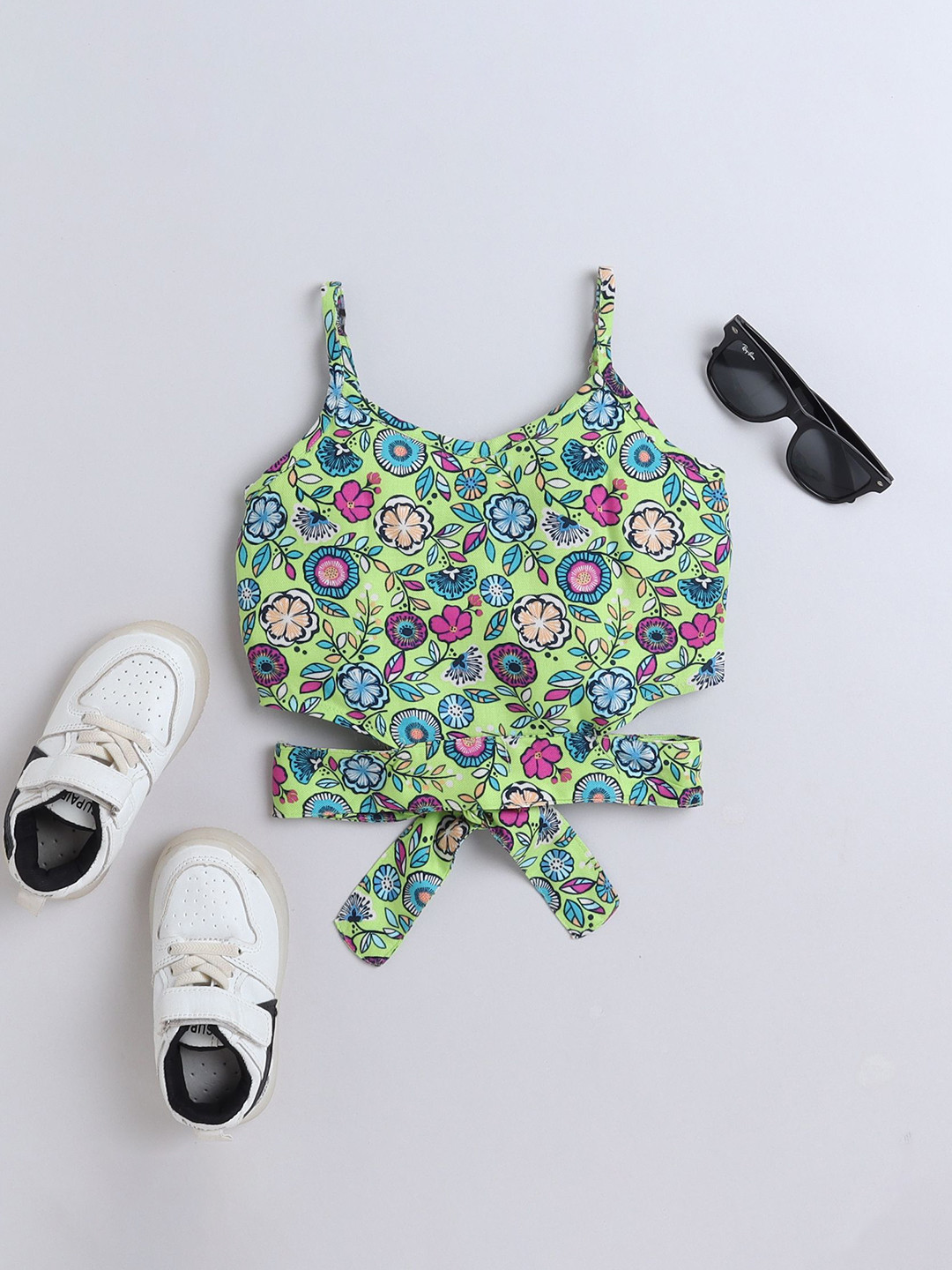 

taffykids Floral Print Top, Multi