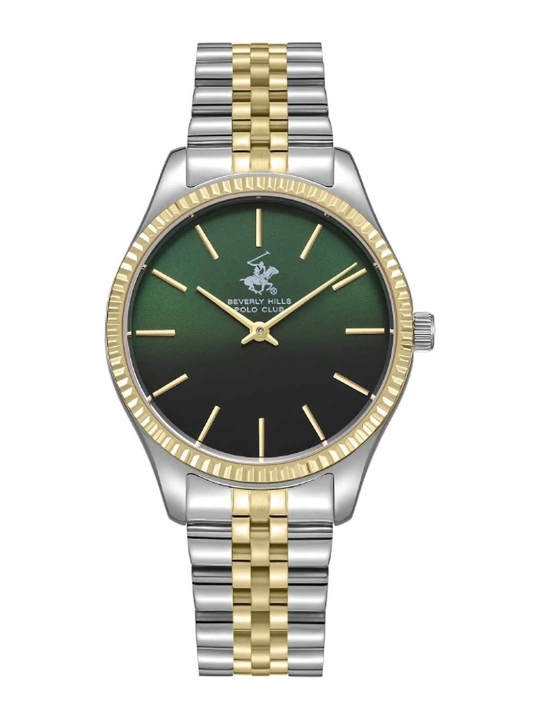 

Beverly Hills Polo Club Women Dial & Bracelet Style Straps Analogue Watch BP3599Y.270, Green