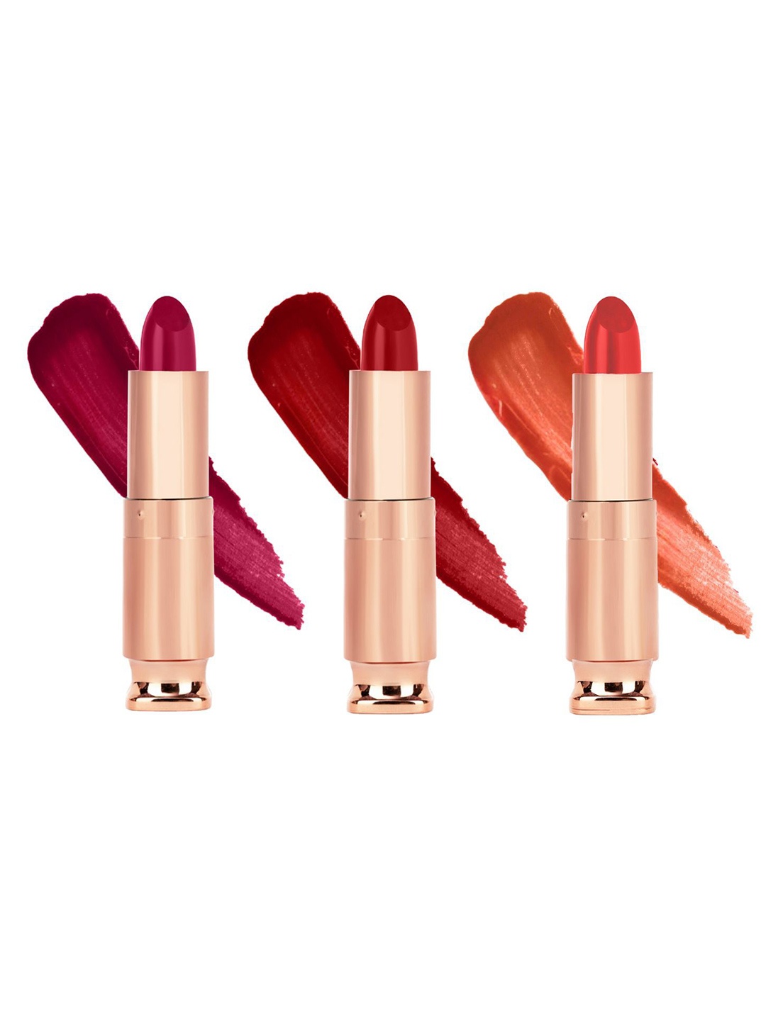 

krayons Set Of 3 Classy Long Stay Matte Lipstick- 3.5 g Each- 155- 173- 193, Orange