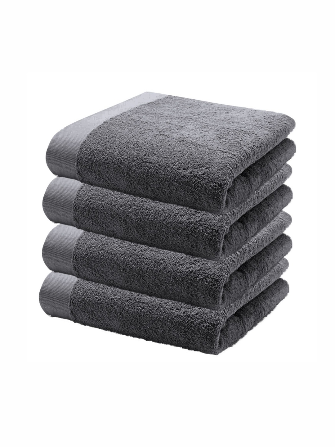 

HOME PLUS STUDIOS Grey 4 Cotton 650 GSM Bath Towel