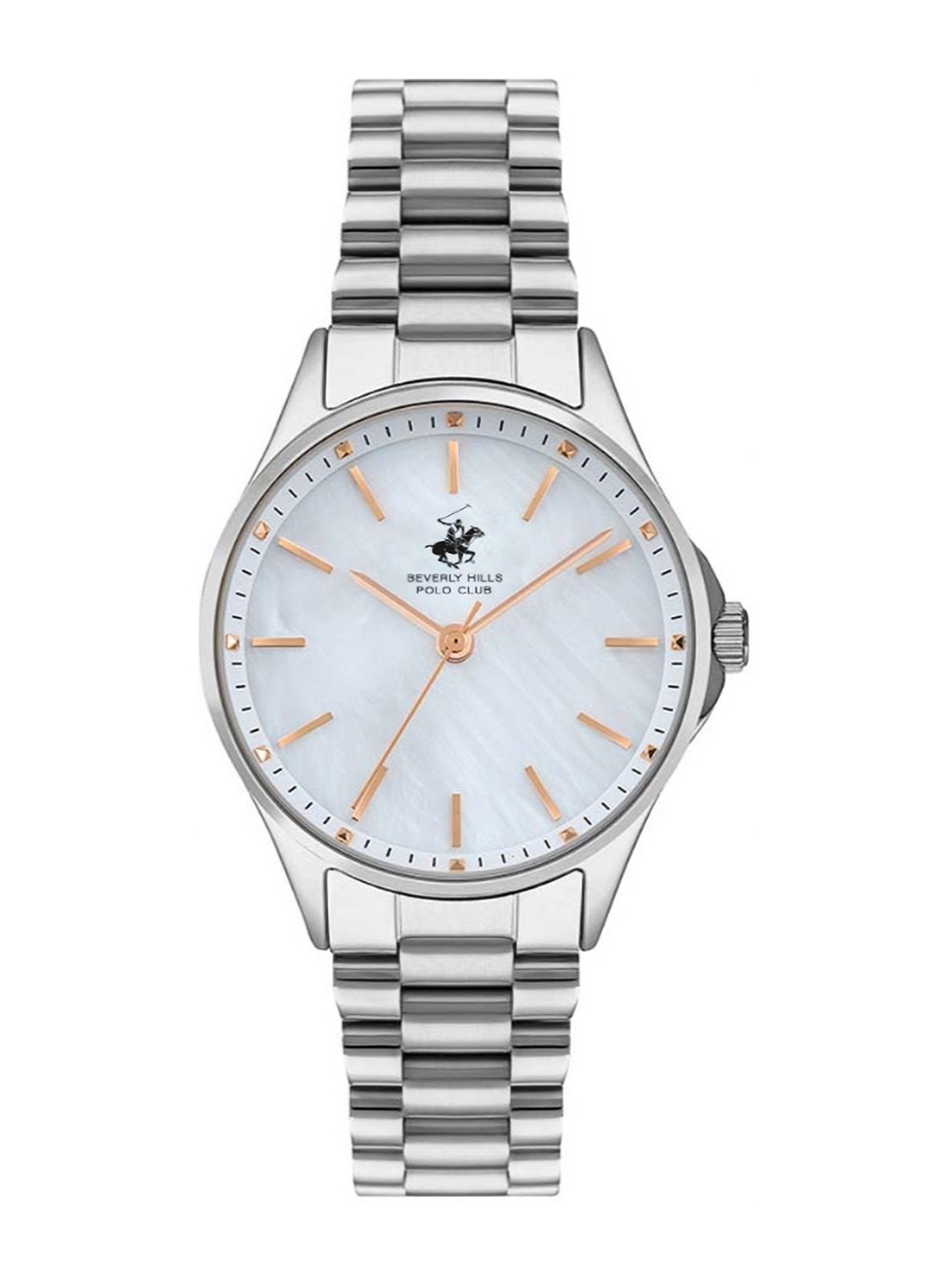 

Beverly Hills Polo Club Men Bracelet Style Straps Analogue Watch, White