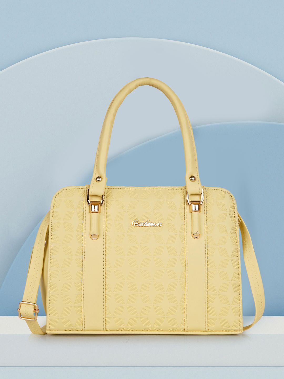 

SPOTIC Women Textured Structured Sling Bag, Yellow