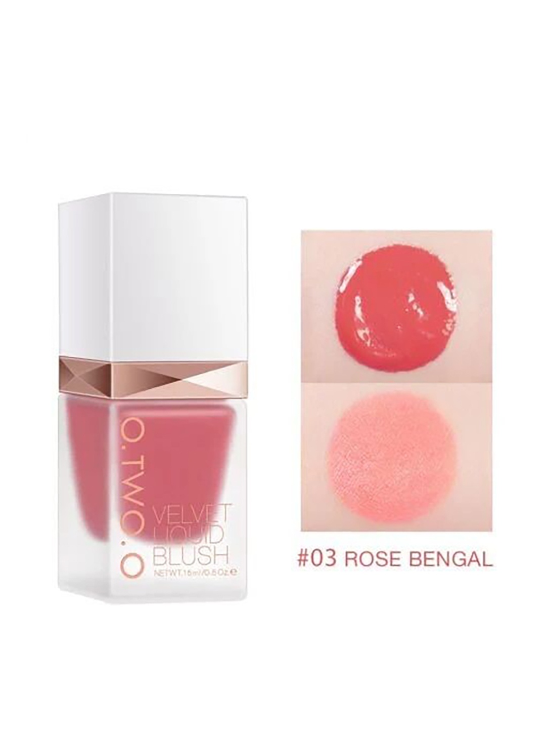 

CEMA O.Two.O Long Lasting Velvet Liquid Blush-15ml- Rose Bengal 03, Pink