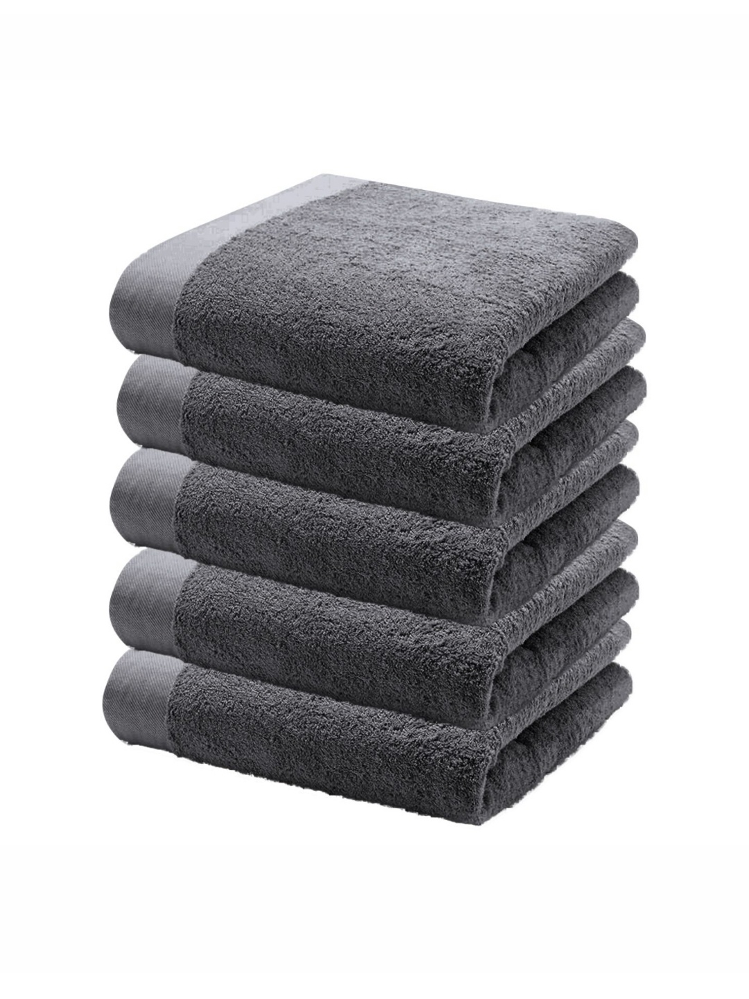 

HOME PLUS STUDIOS Grey 5 Cotton 650 GSM Bath Towel