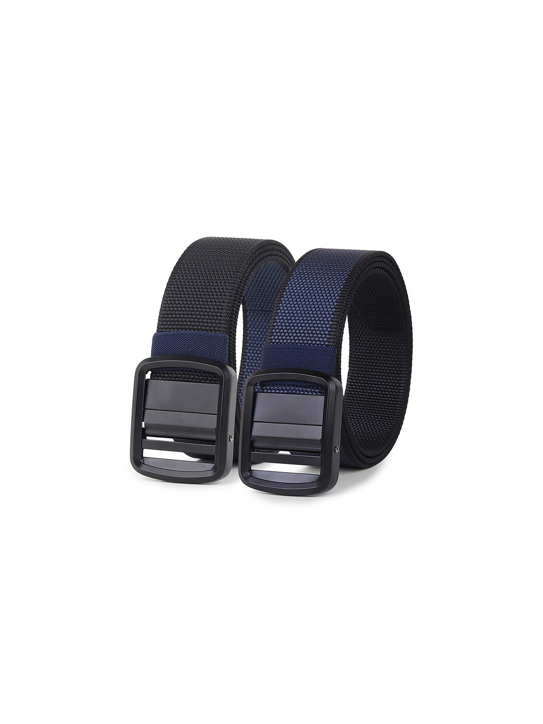 

glitchez Men Textured Reversible Belt, Blue