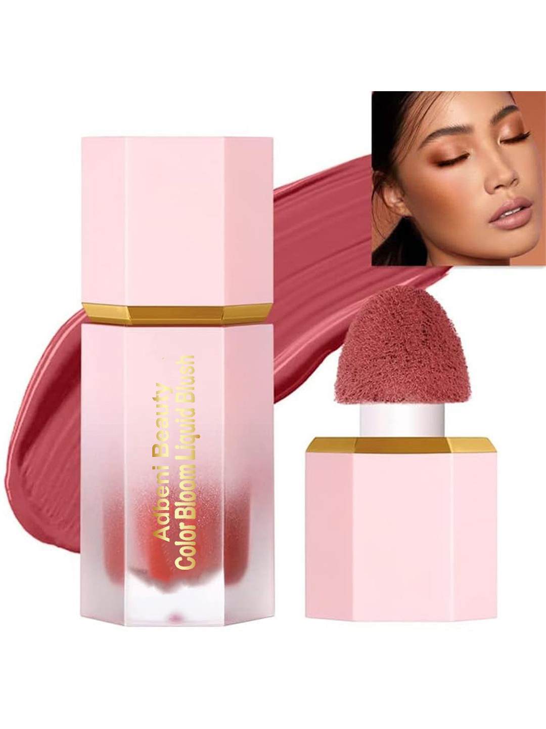 

Adbeni Color Bloom Dewy Matte Finish Liquid Blush - 4 ml - Shade 05, Pink