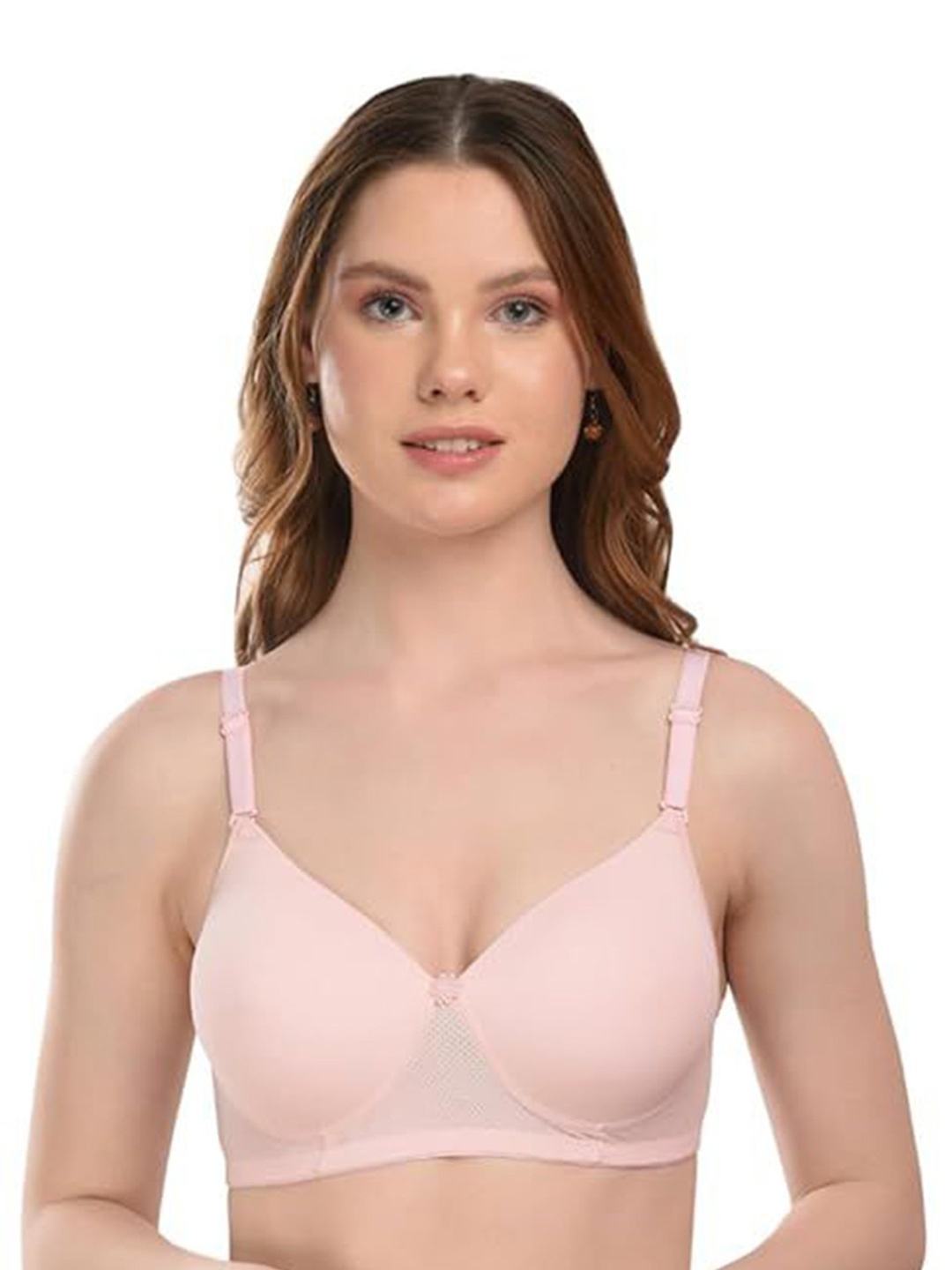 

BEWILD Women Full Coverage Lightly Padded Bra, Pink