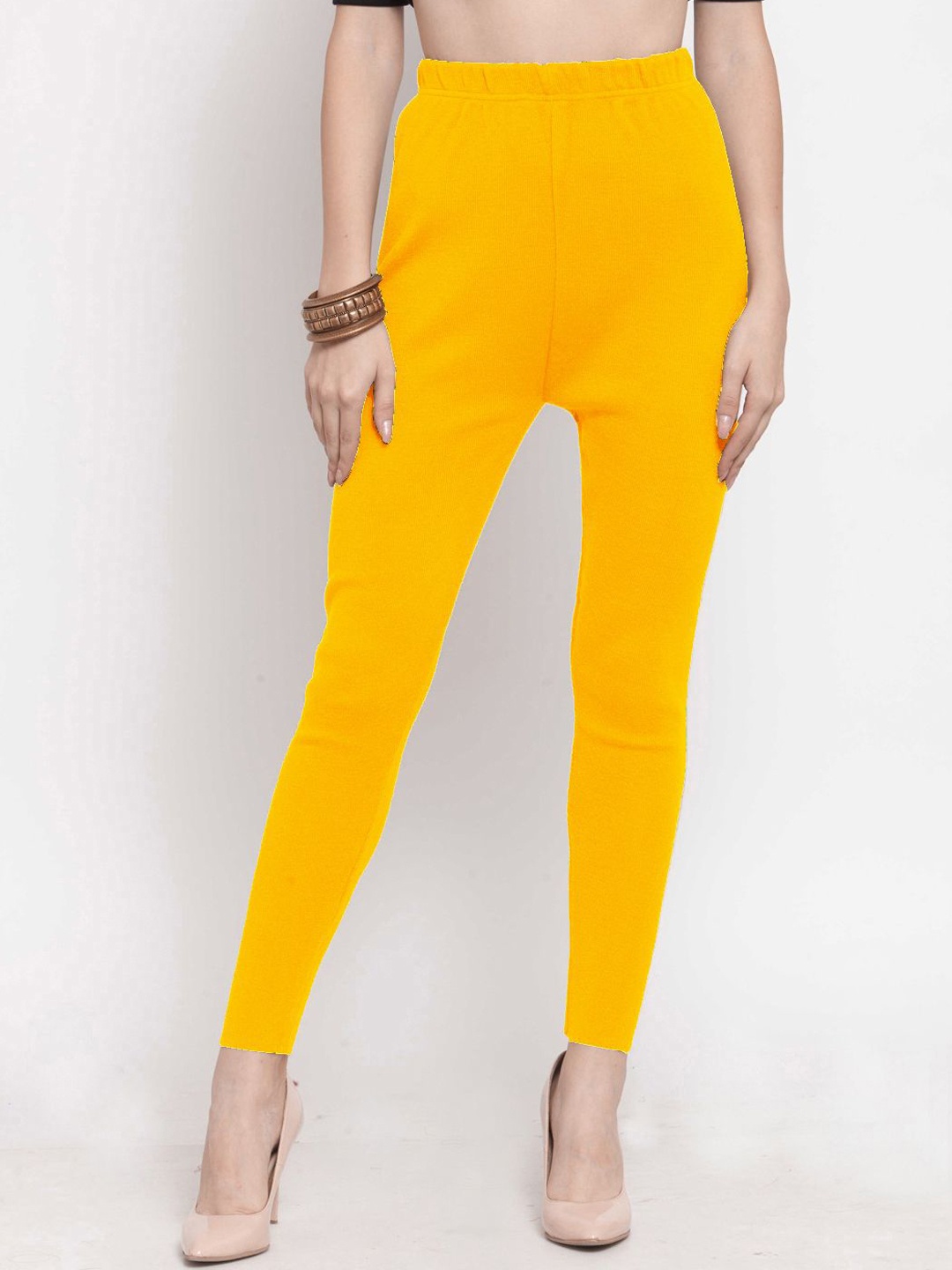

Castle Lifestyle Mid-Rise Ankle-Length Leggings, Yellow