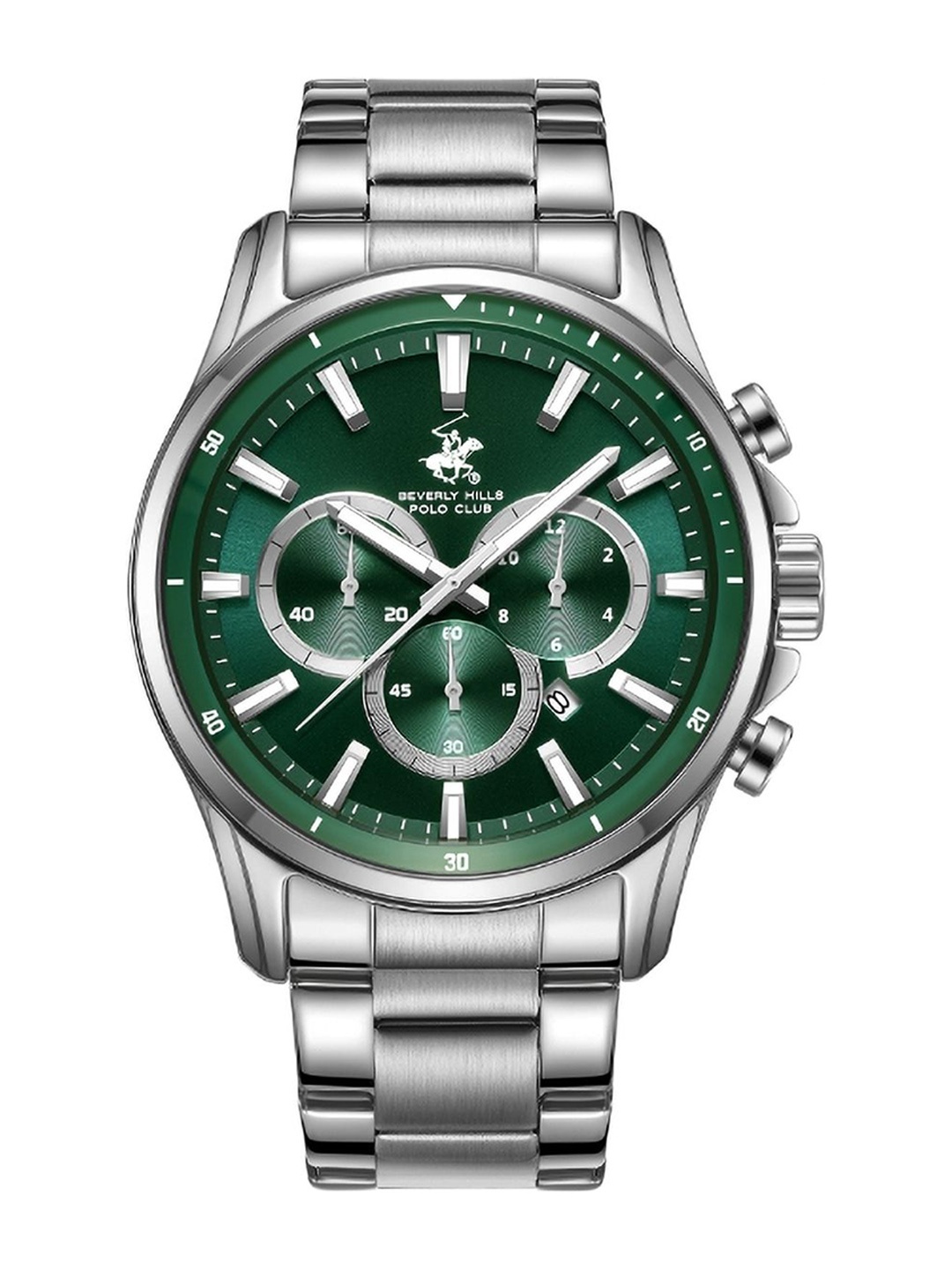 

Beverly Hills Polo Club Men Dial & Straps Analogue Chronograph Watch BP3621Y.370, Green