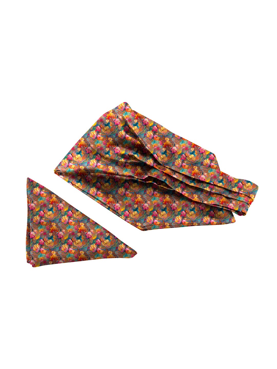 

Blacksmith Men Printed Tie and Pocket Square Accessory Gift Set, Orange