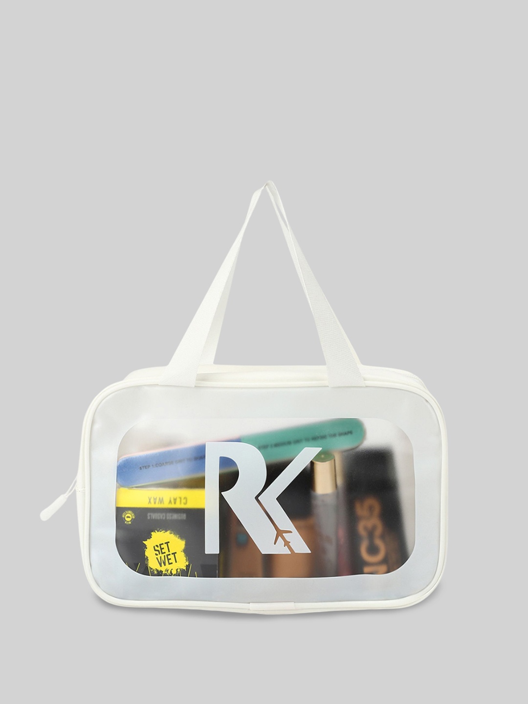

RRK Clear Waterproof Makeup Pouch, White