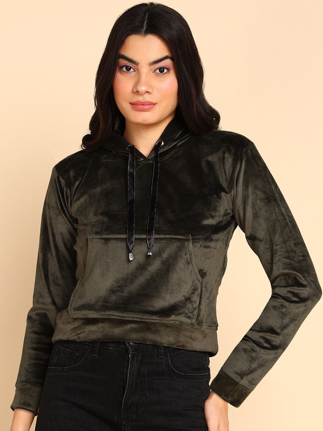 

Nifty Women Hooded Pullover Sweatshirt, Green