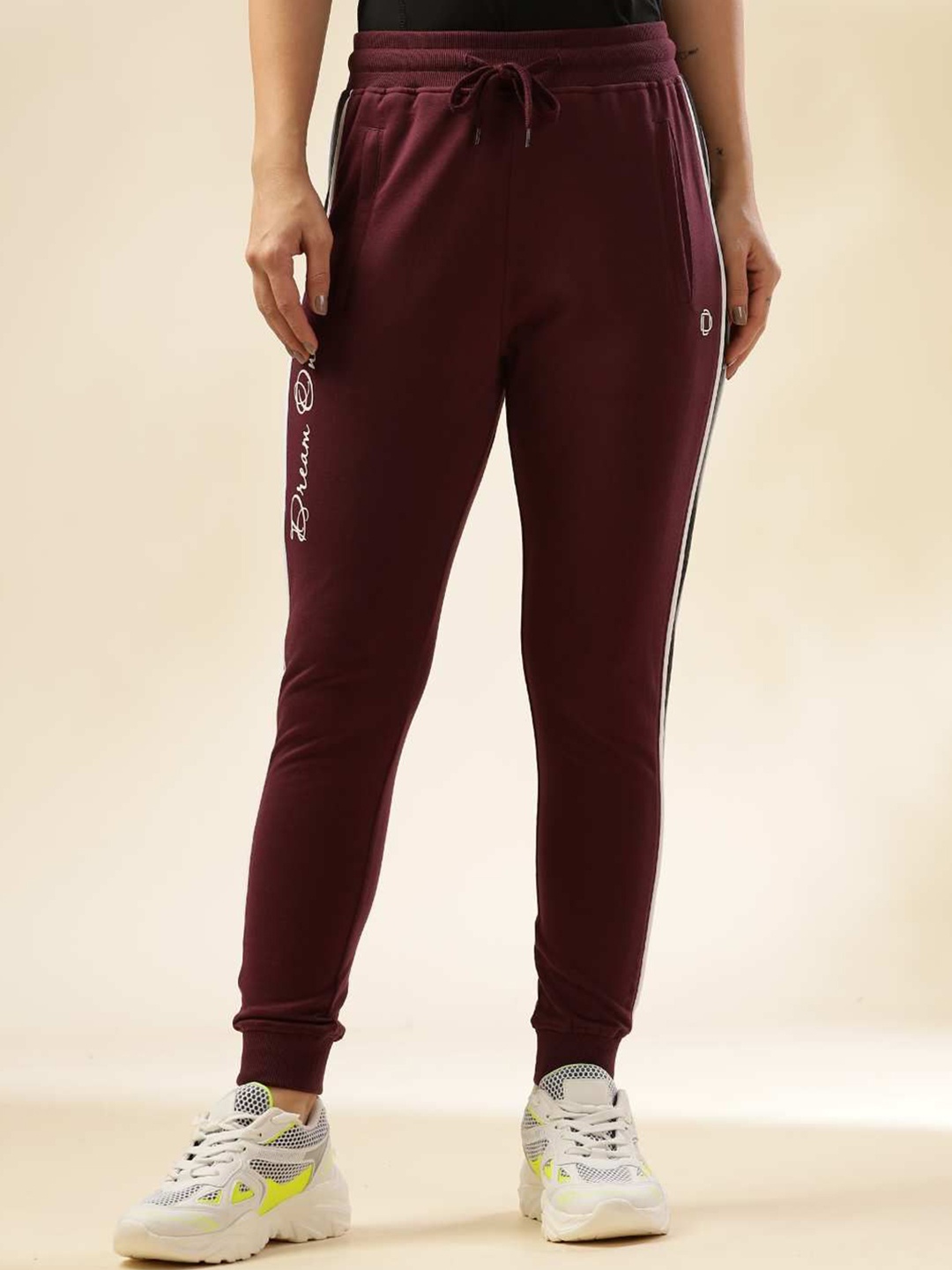 

Dollar Women Mid Rise Joggers, Maroon