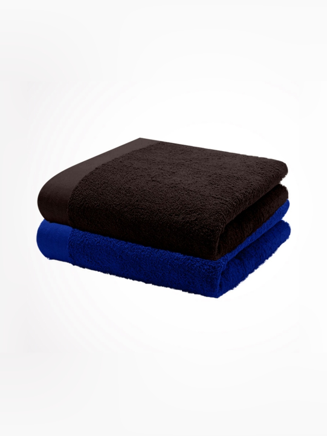 

HOME PLUS STUDIOS Blue & Brown 1 Cotton 650 GSM Bath Towel