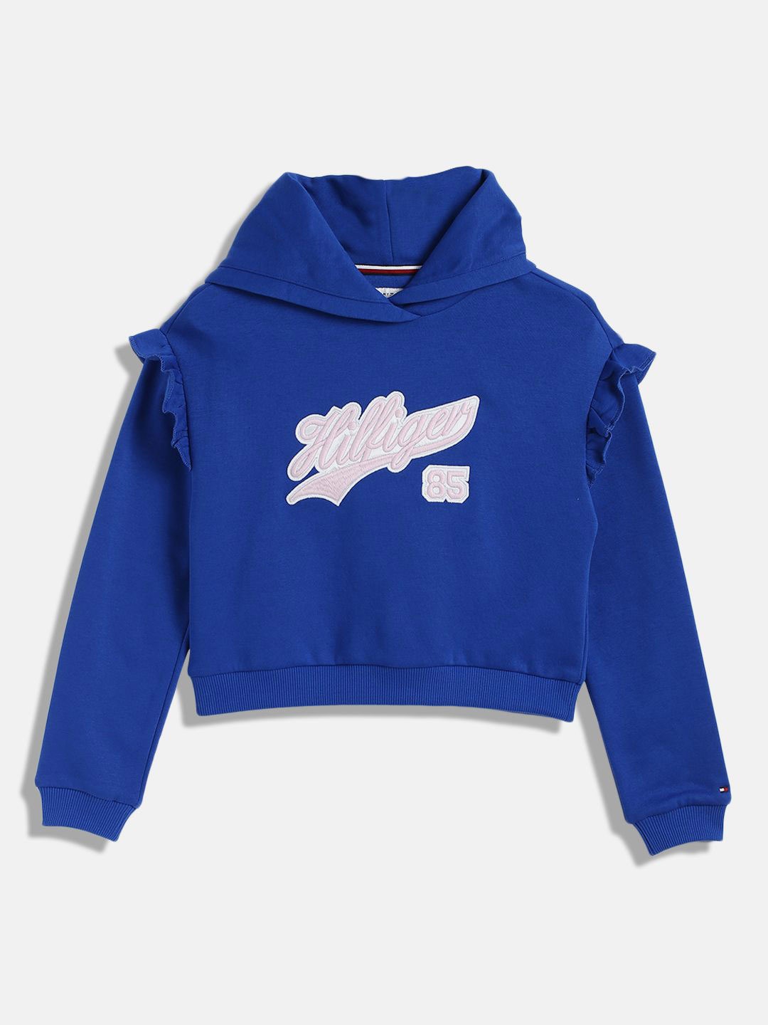 

Tommy Hilfiger Fashion Girls Embroidered Hooded Sweatshirt, Blue