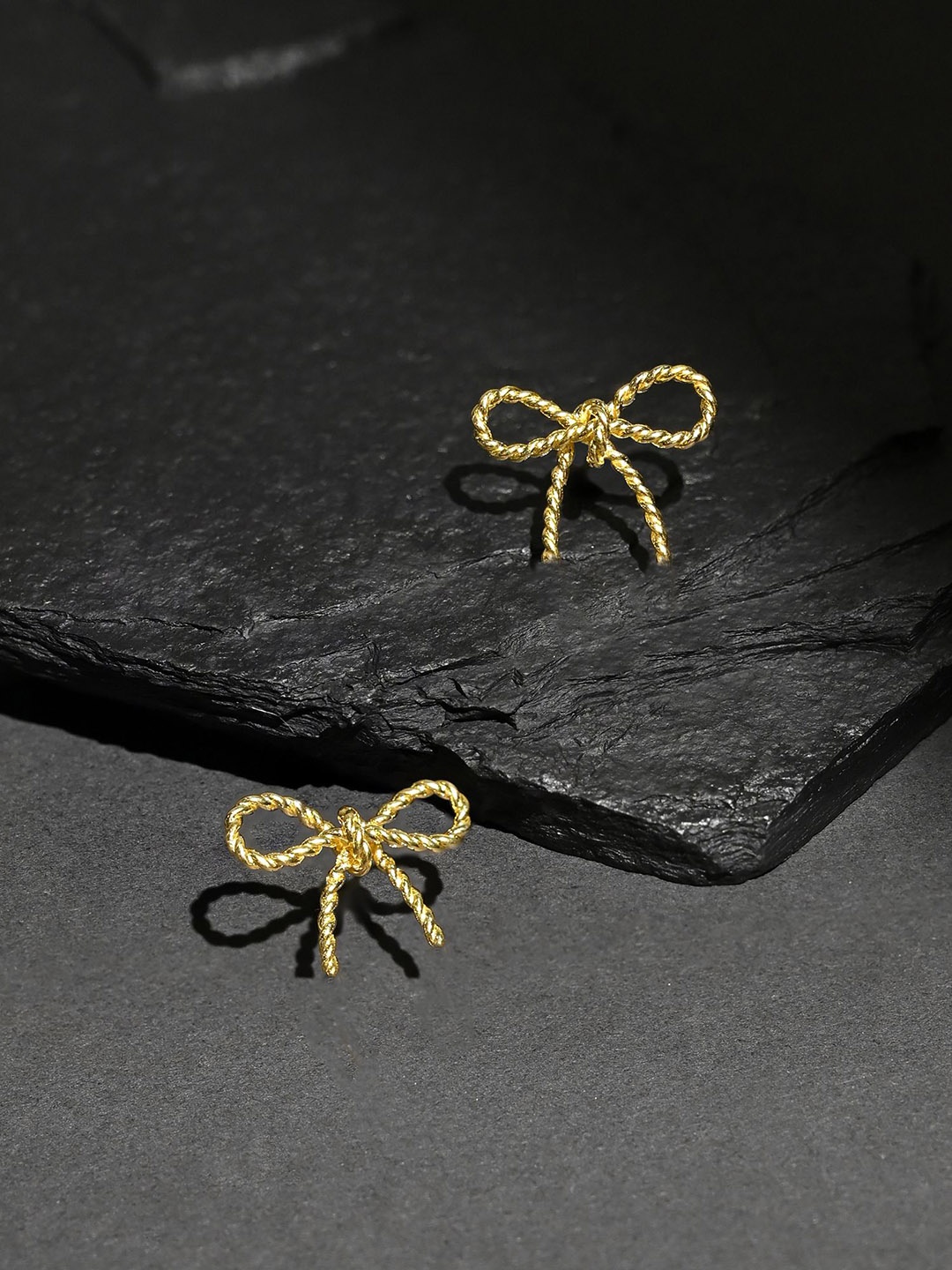 

Accessorize 14K Gold-Plated Mini Bow Studs