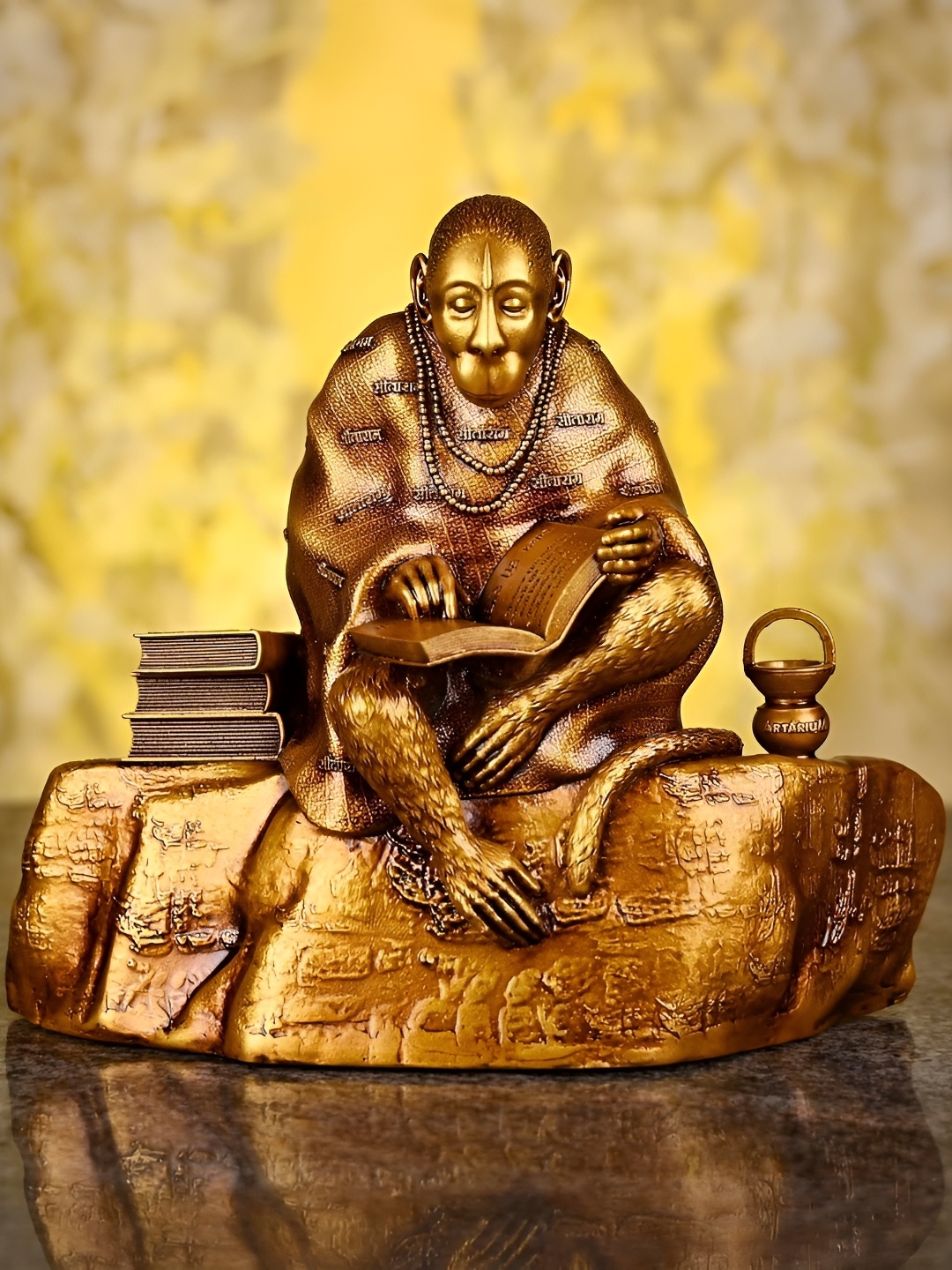 

NAYRA HANDICRAFTS Beige Religious Figurine Showpiece