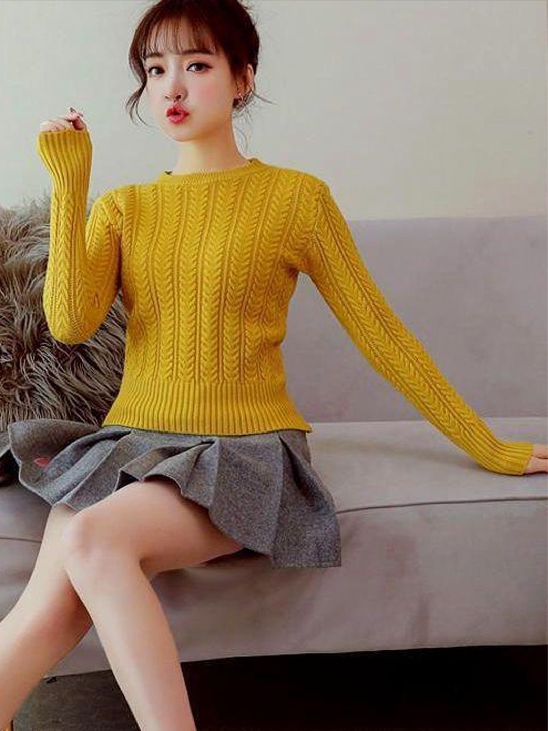 

StyleCast Women Pullover, Yellow