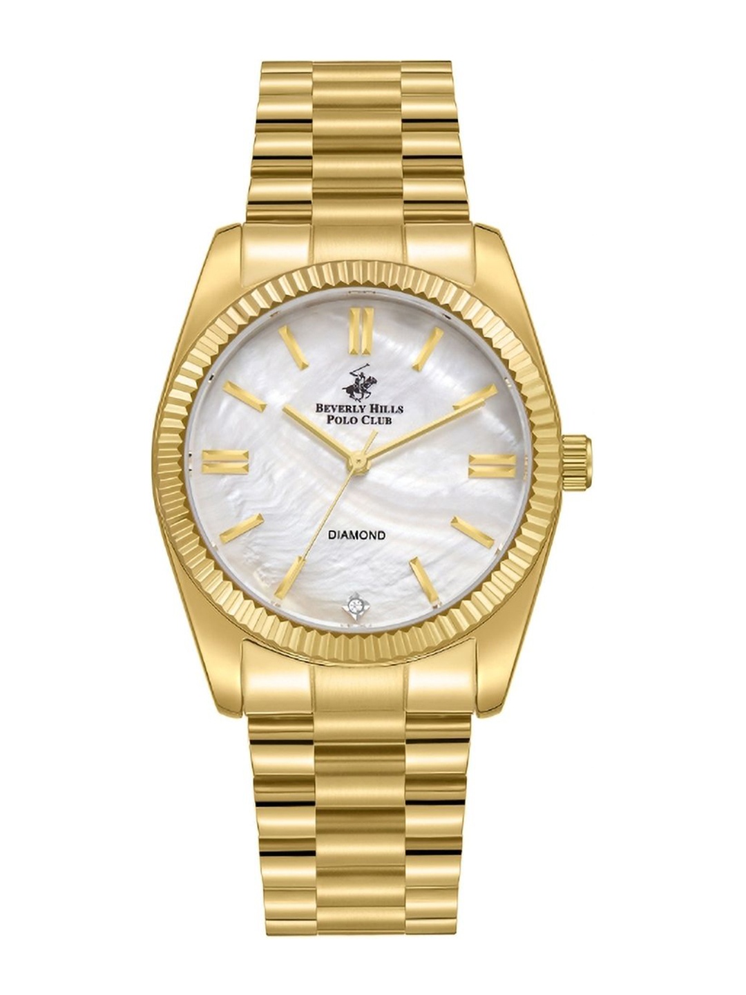 

Beverly Hills Polo Club Women Bracelet Style Straps Analogue Watch BP5045Y.120, Gold