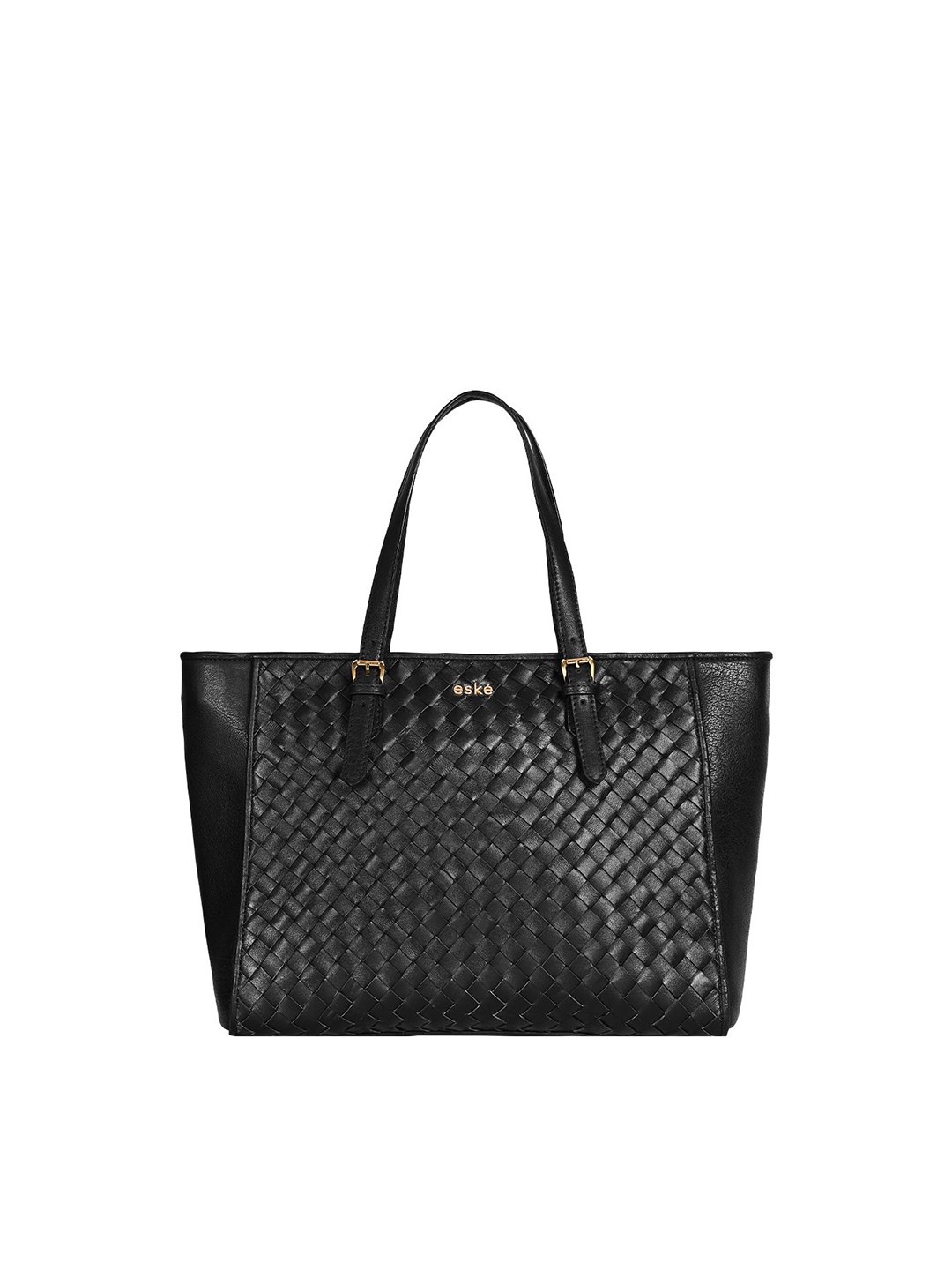 

Eske Leather Oversized Structured Tote Bag, Black