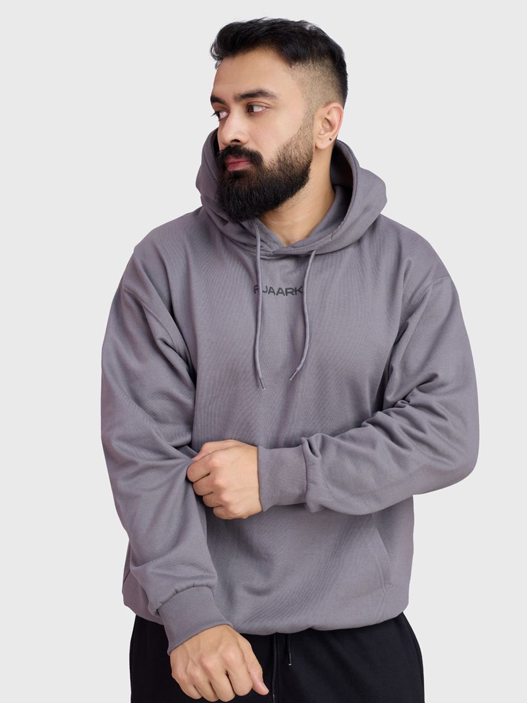 

FUAARK Men Hooded Sweatshirt, Grey