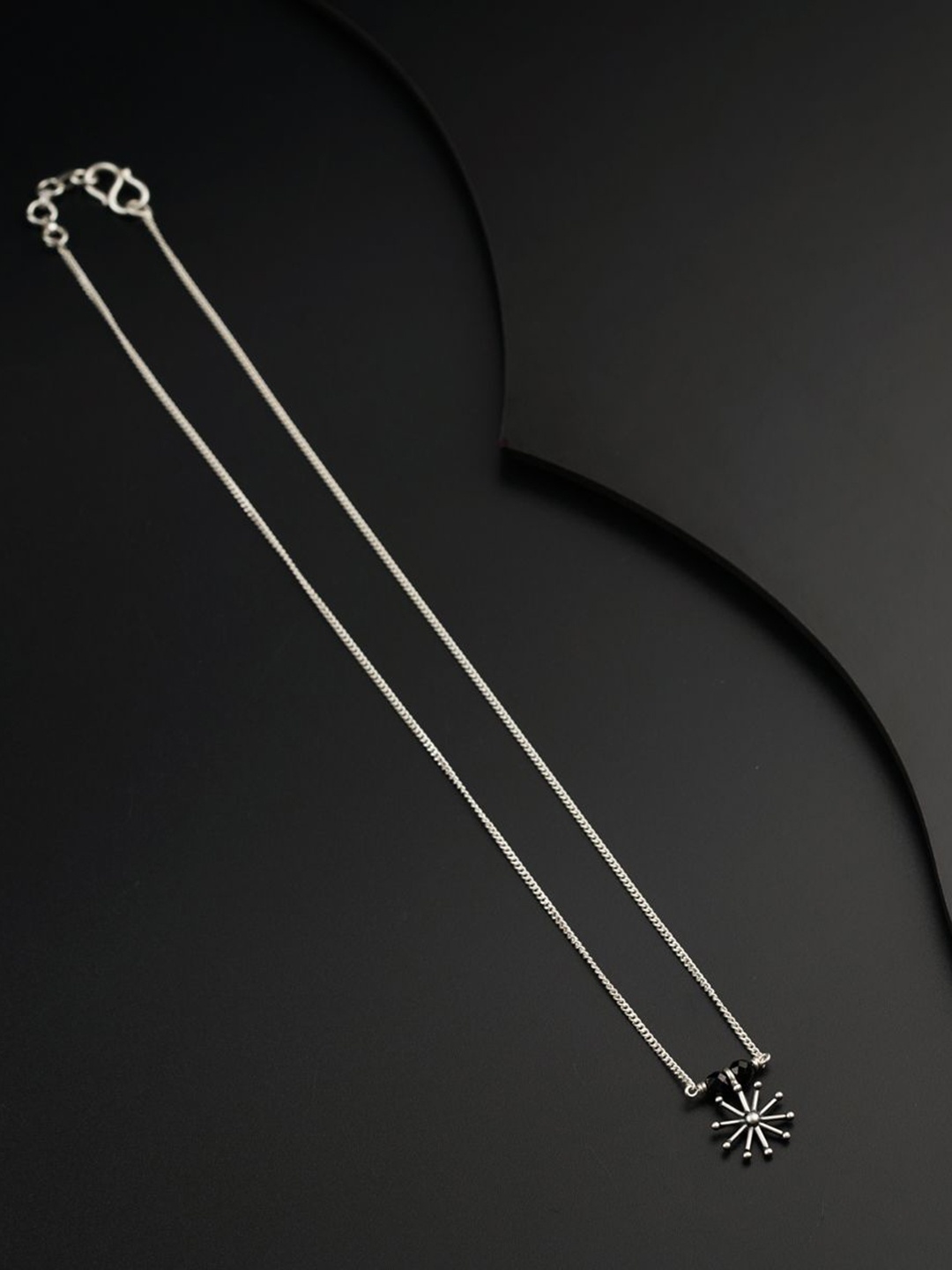 

House of Aadyaa Silver Beaded Mangalsutra