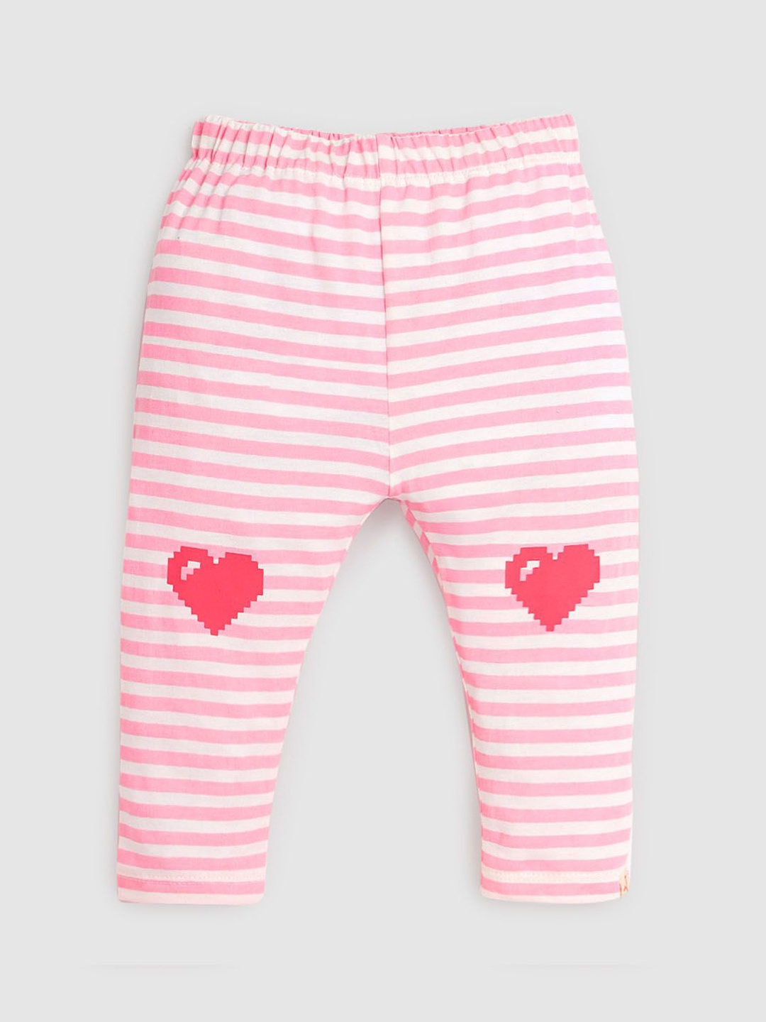 

Somersault Girls Striped High-Rise Trousers, Pink