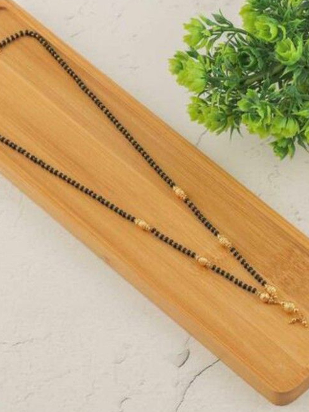 

Wynona Gold-Plated Beaded Mangalsutra