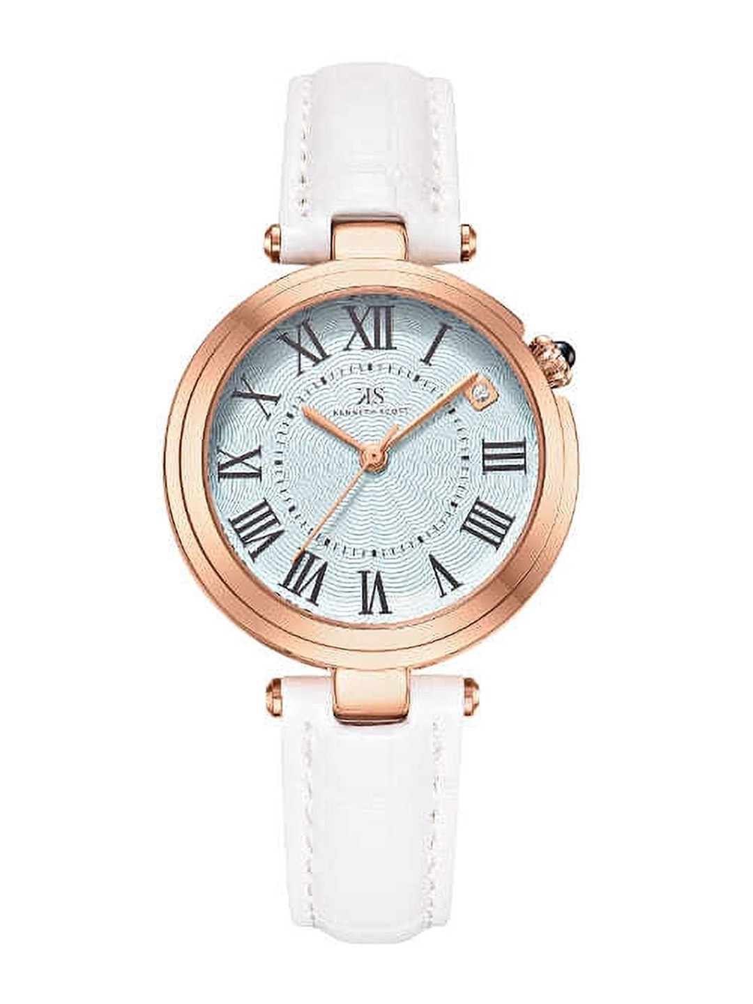 

KENNETH SCOTT Women Patterned Dial & Reset Time Analogue Watch K24510-RLWL, White