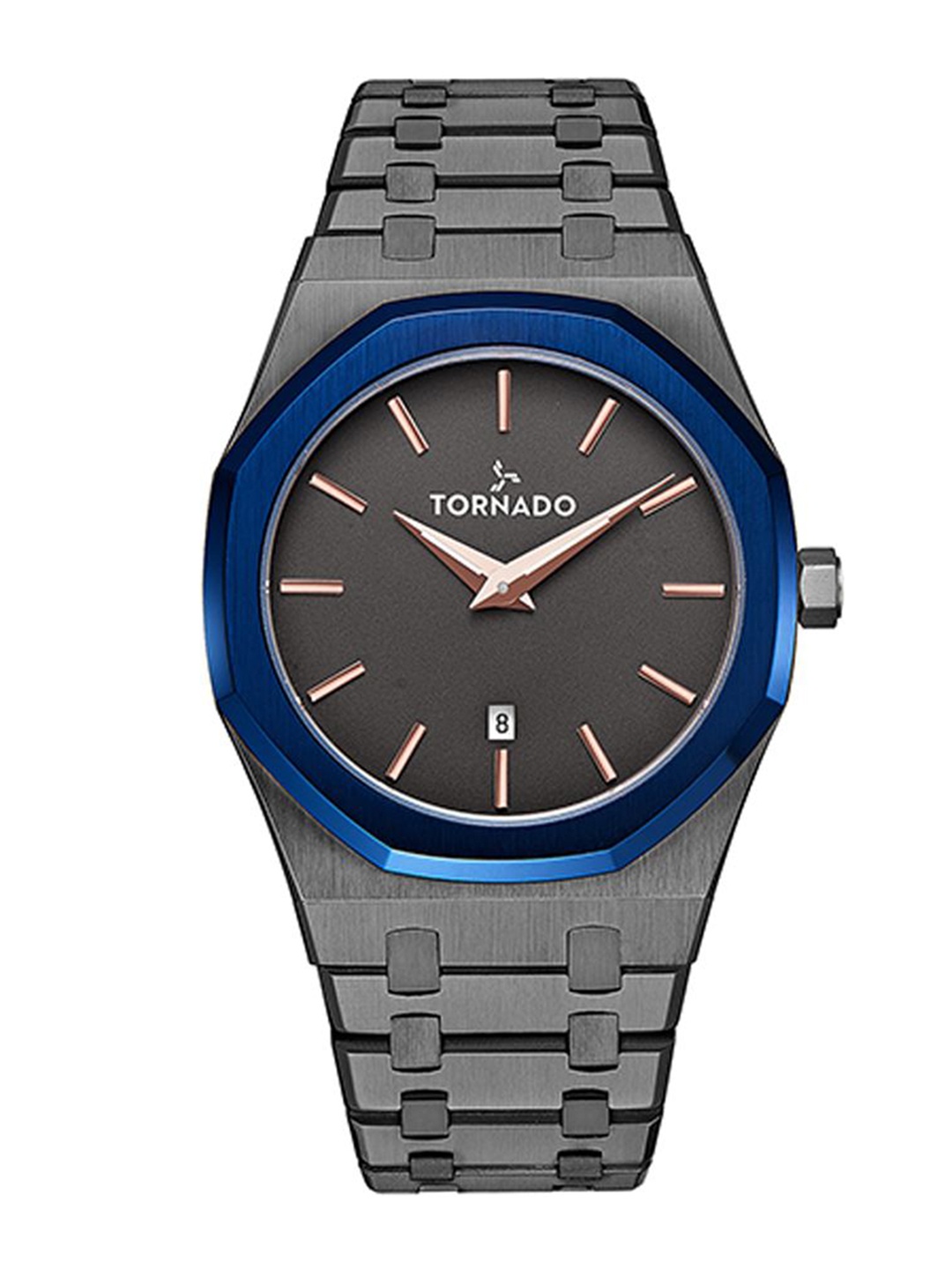 

TORNADO Men Dial & Stainless Steel Bracelet Style Straps Analogue Watch T9009-XBXXL, Grey