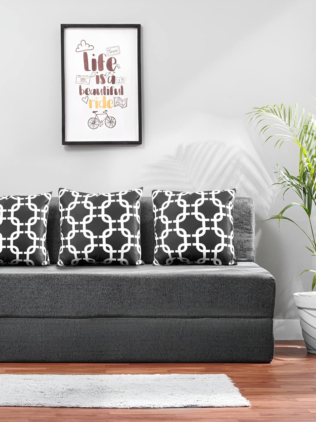 

Solis Primus Comfort for all Grey Foam Fold Out Sofa Cum Bed