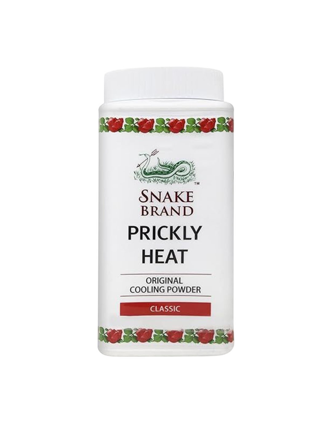 

SNAKE BRAND Classic Prickly Heat Cooling Talcum Powder - 50 g, Red