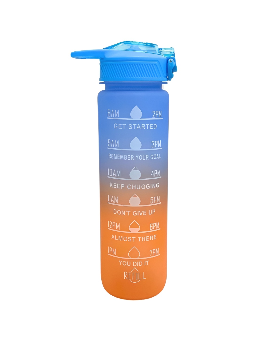 

SuperGeneriX Blue & Orange Single Plastic Printed Water Bottle