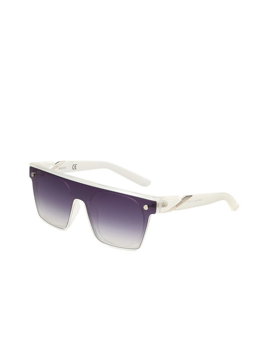 

SCOTT Unisex Square Sunglasses with UV Protected Lens, Blue