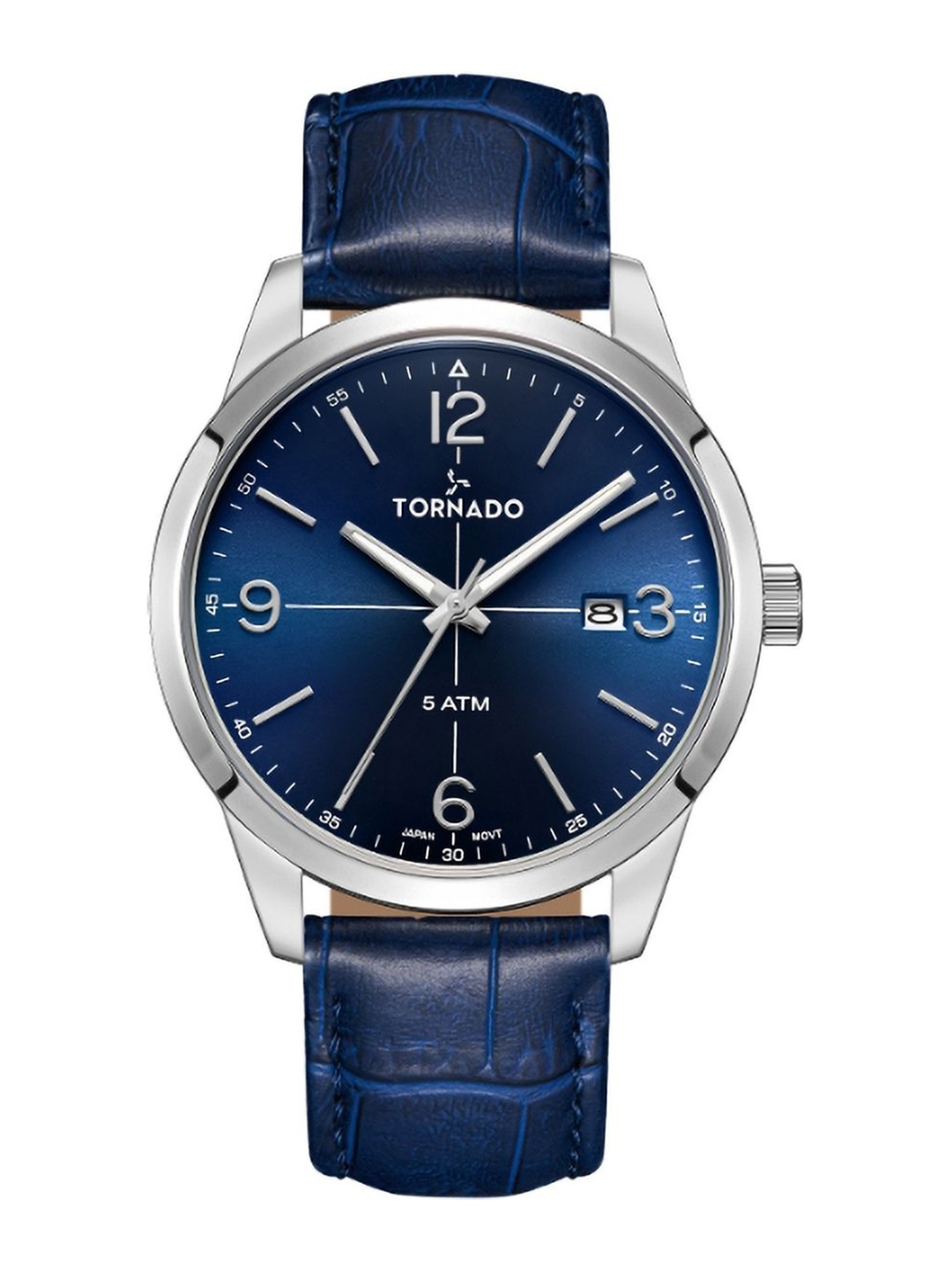 

TORNADO Men Dial & Leather Straps Analogue Watch T24007-SLNN, Blue