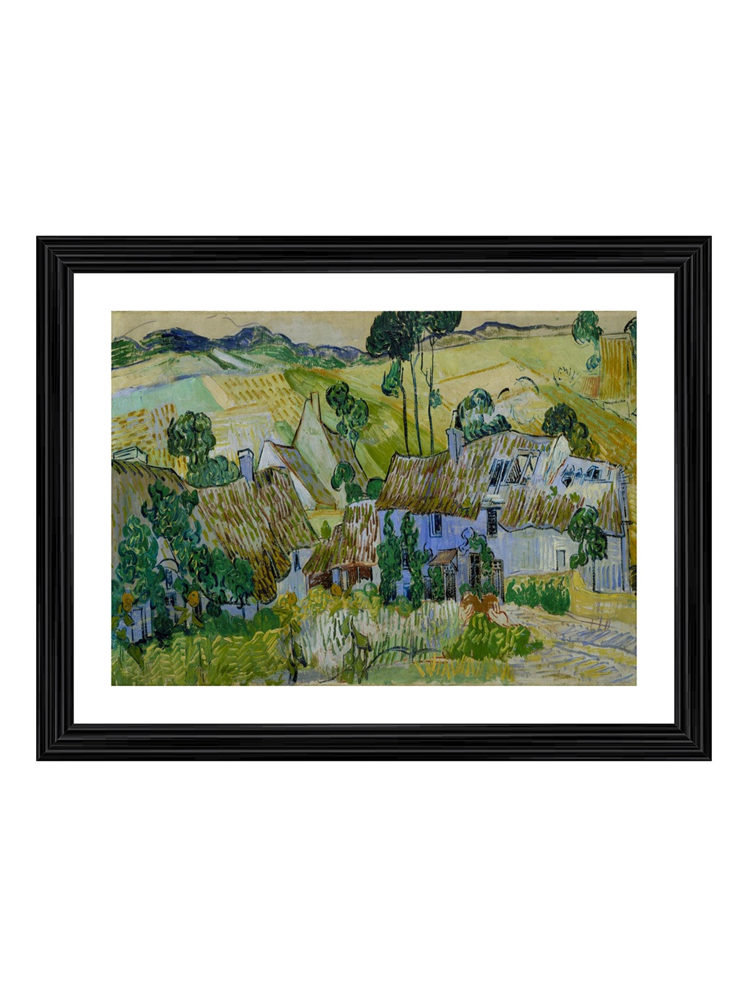 

Adventures India Black & Green Wooden Painting Wall Art