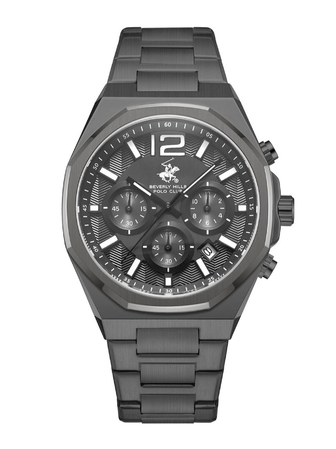 

Beverly Hills Polo Club Men Dial & Straps Analogue Multi Function Watch BP3692Y.360, Grey