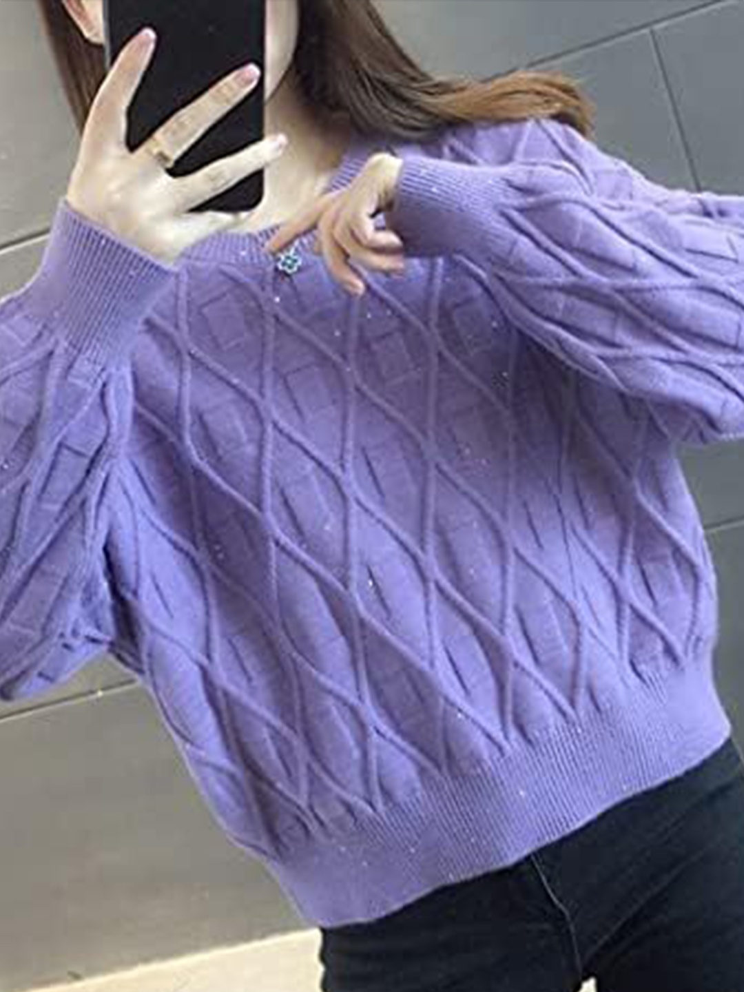 

StyleCast Styled Back Top, Lavender
