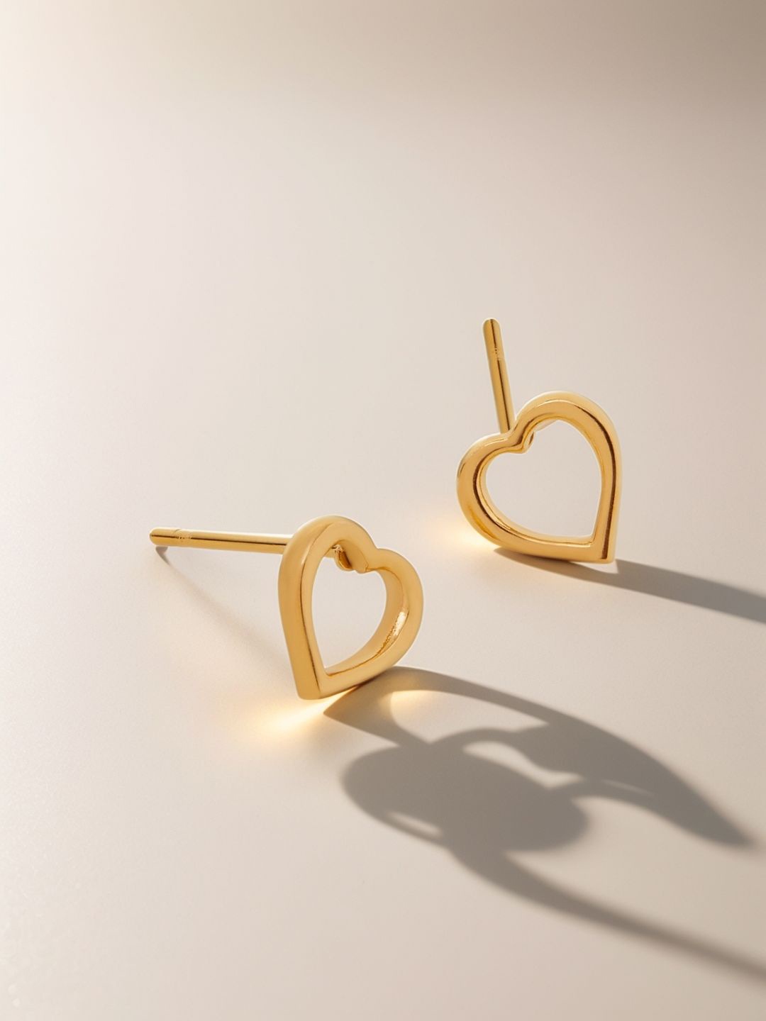

Accessorize Gold-Plated Heart Shaped Studs
