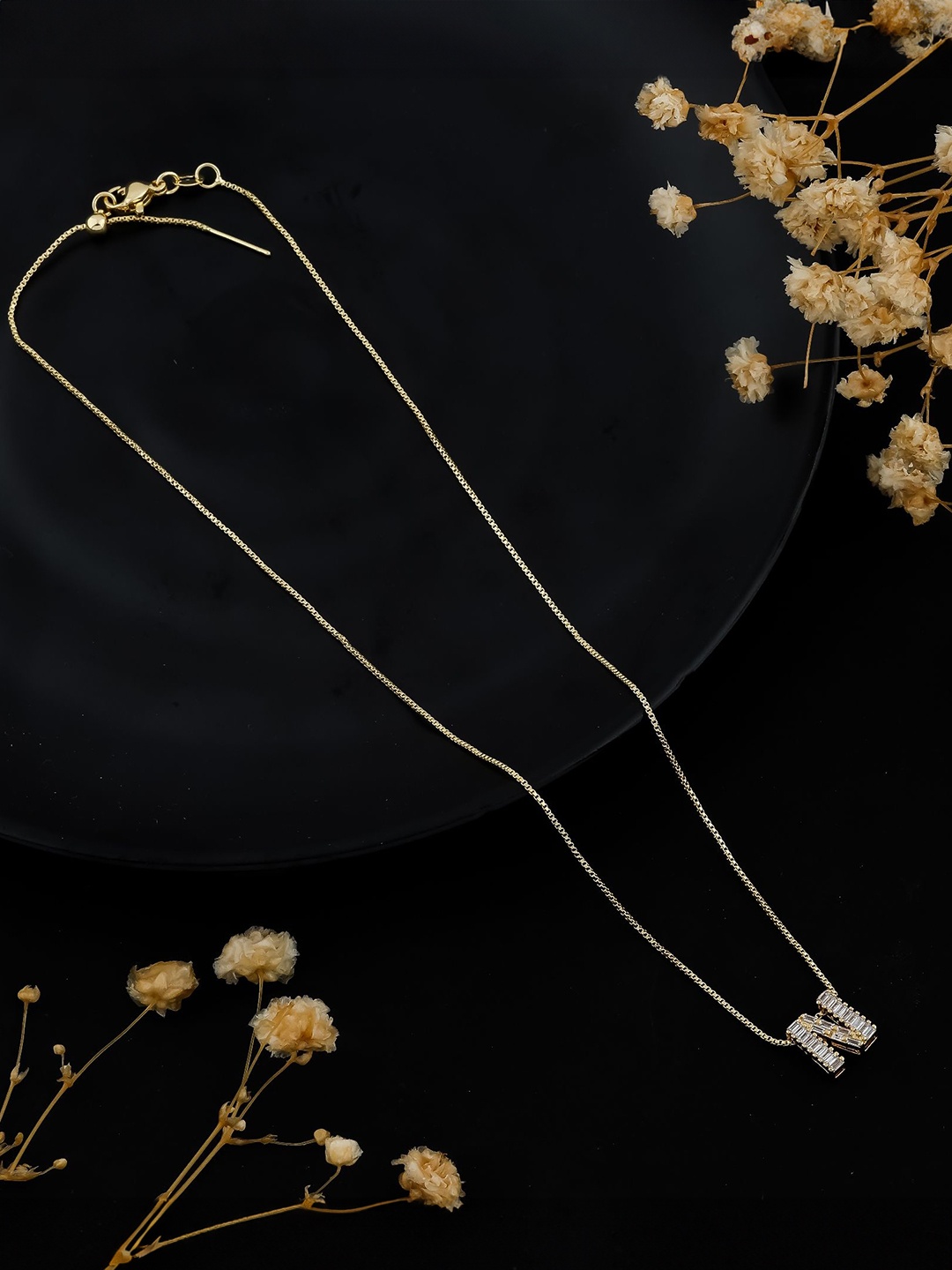 

Vyom Enterprise Unisex Copper Gold-Plated Antique Necklace