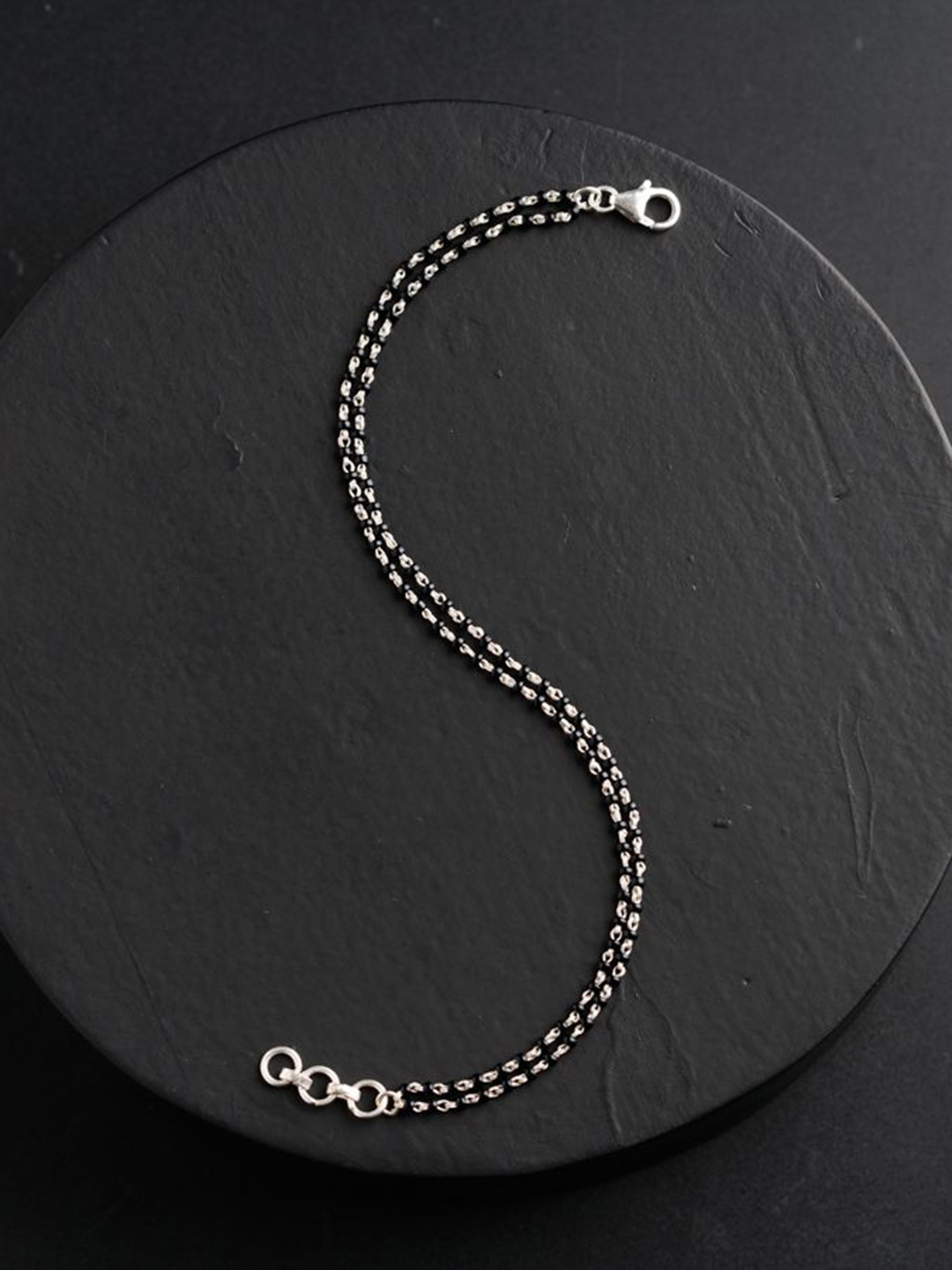 

House of Aadyaa Silver Beaded Mangalsutra Bracelet