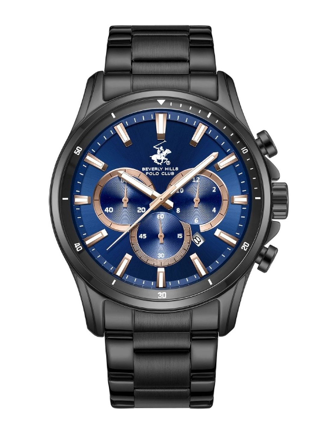 

Beverly Hills Polo Club Men Dial & Bracelet Style Analogue Chronograph Watch-BP3621Y.690, Blue