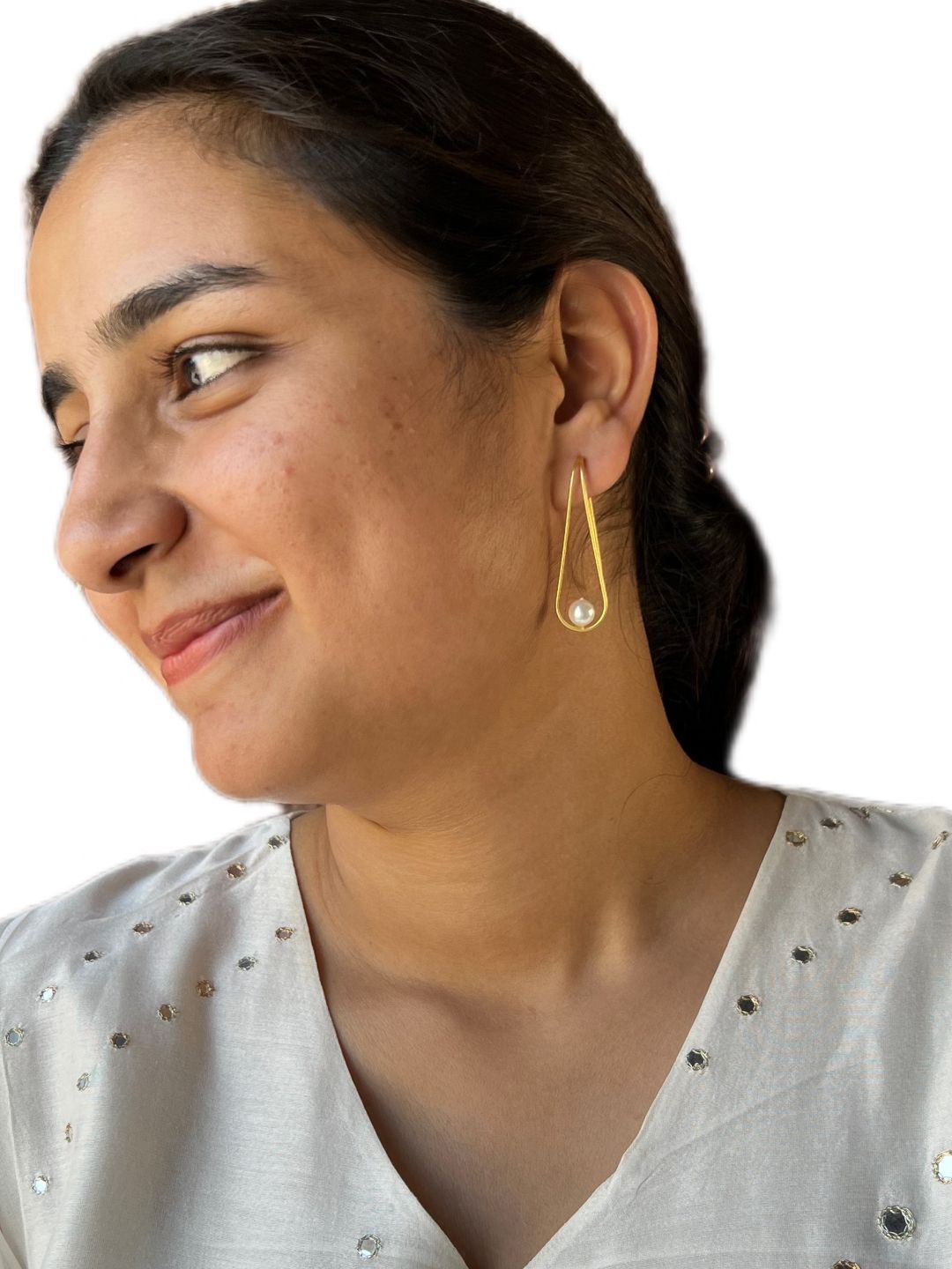 

Bubber Jewels Contemporary Drop Earrings, Gold