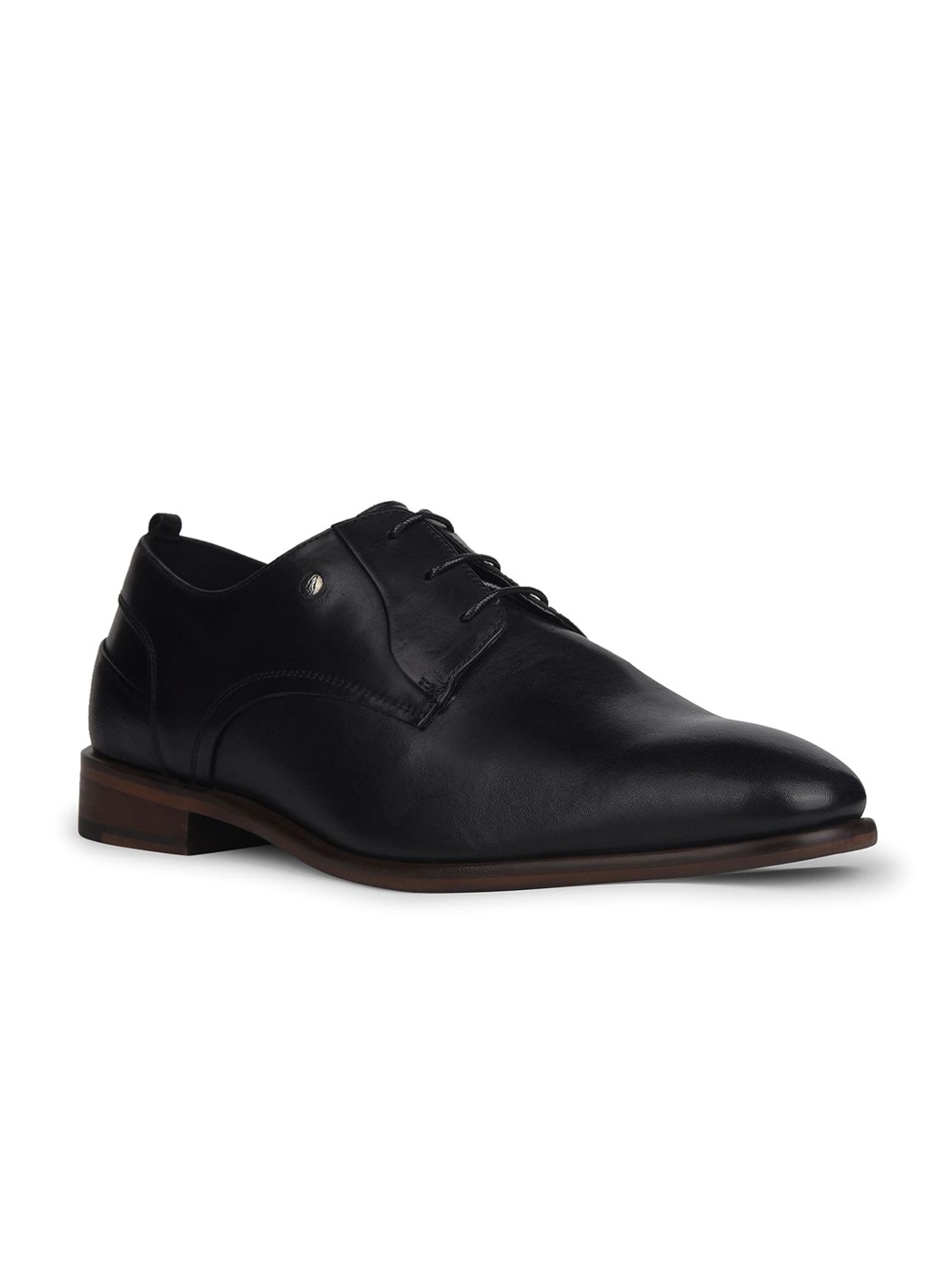 

Hush Puppies Men Leather Formal Derbys, Black
