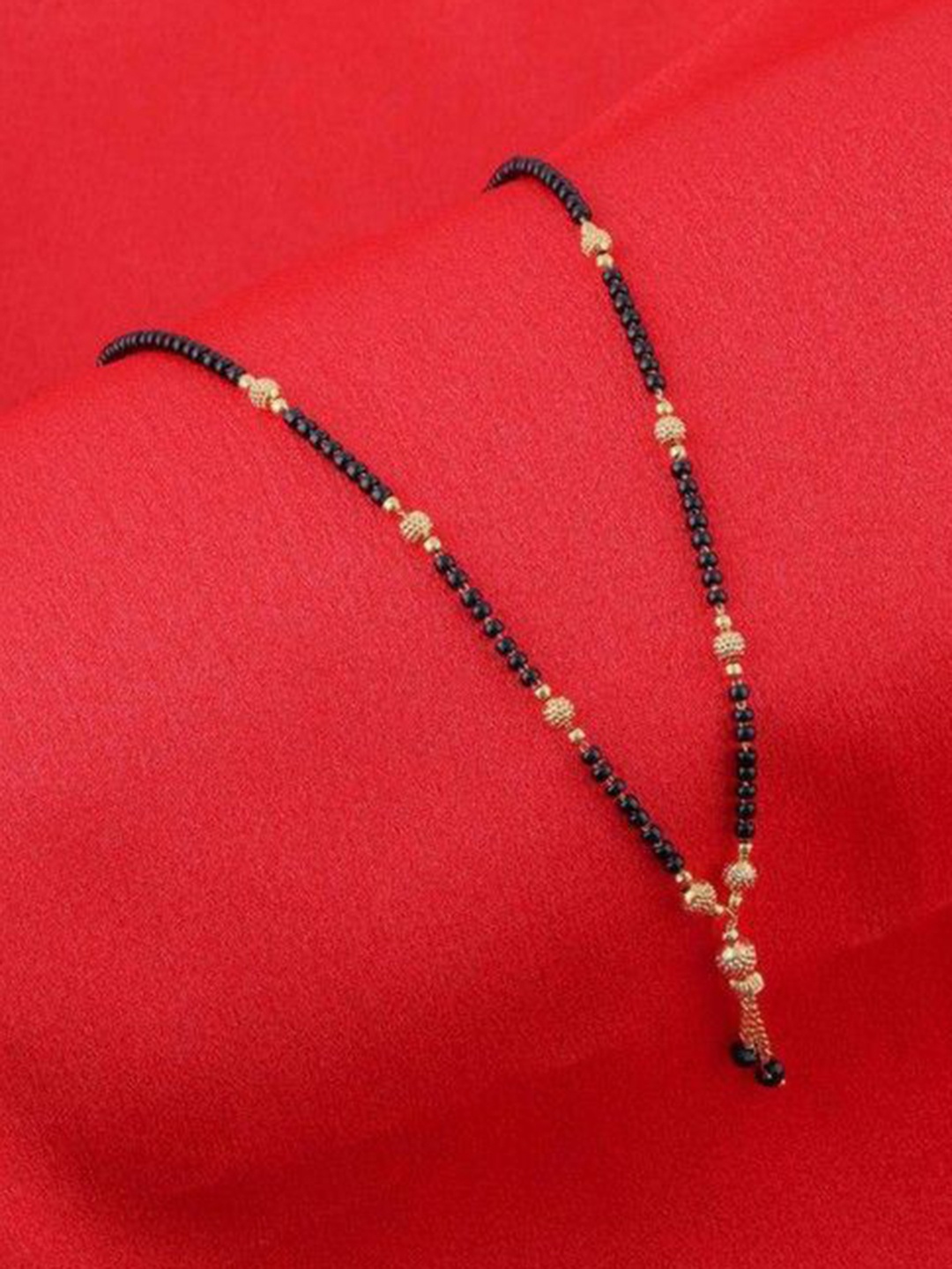 

Wynona Gold-Plated Artificial Beaded Mangalsutra