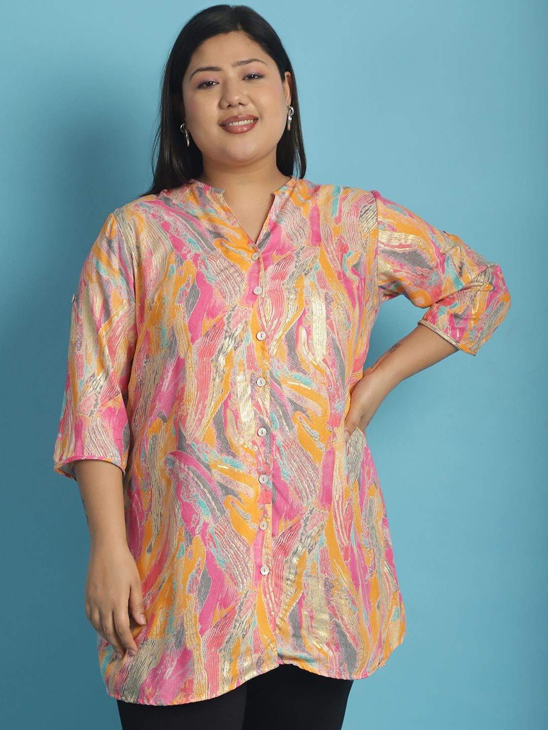 

theRebelinme Women Floral Opaque Printed Casual Shirt, Pink