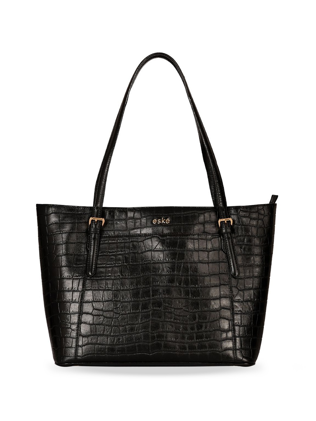 

Eske Leather Structured Tote Bag, Black