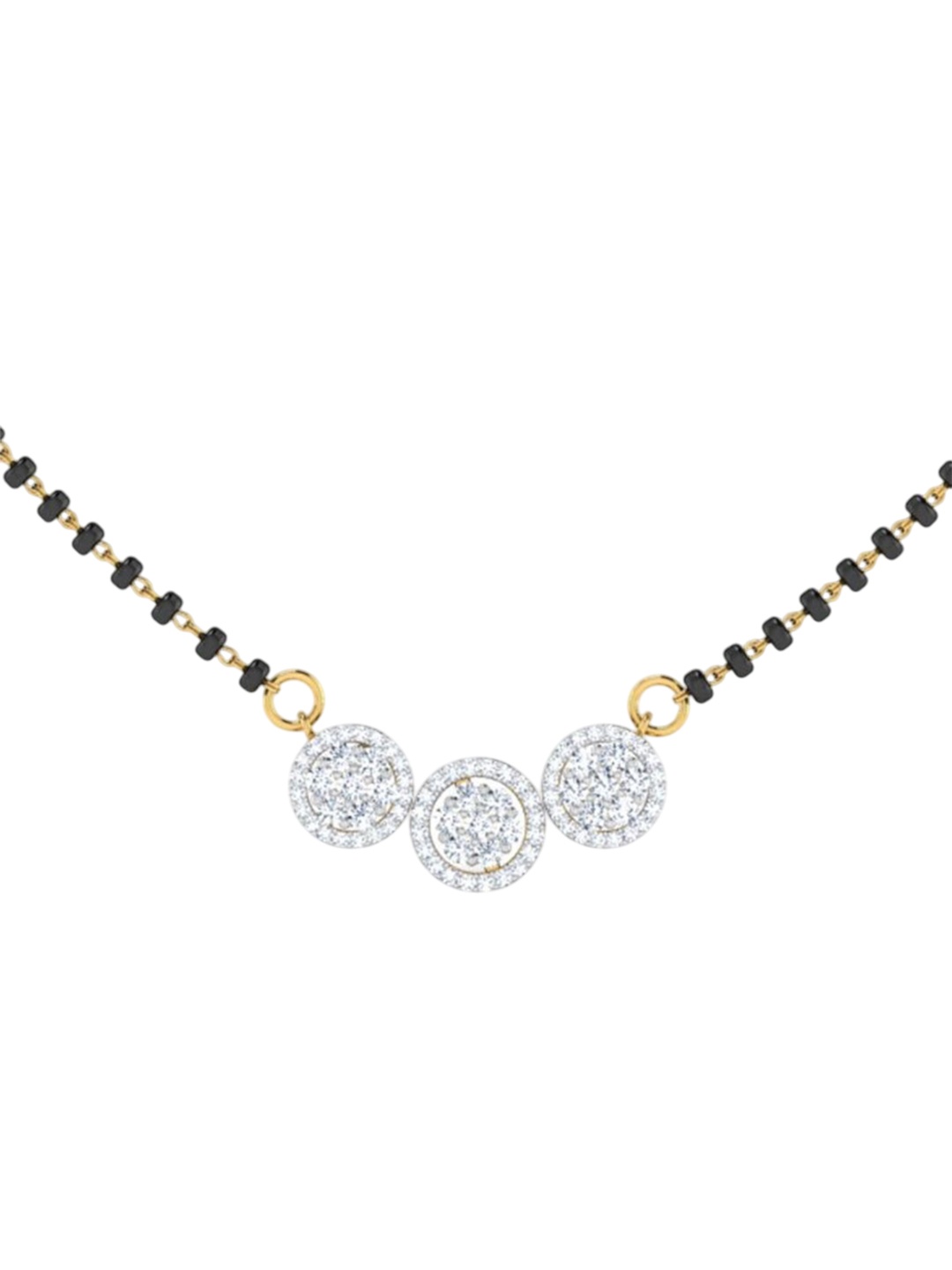 

Wynona Gold-Plated Stones Studded and Beaded Mangalsutra